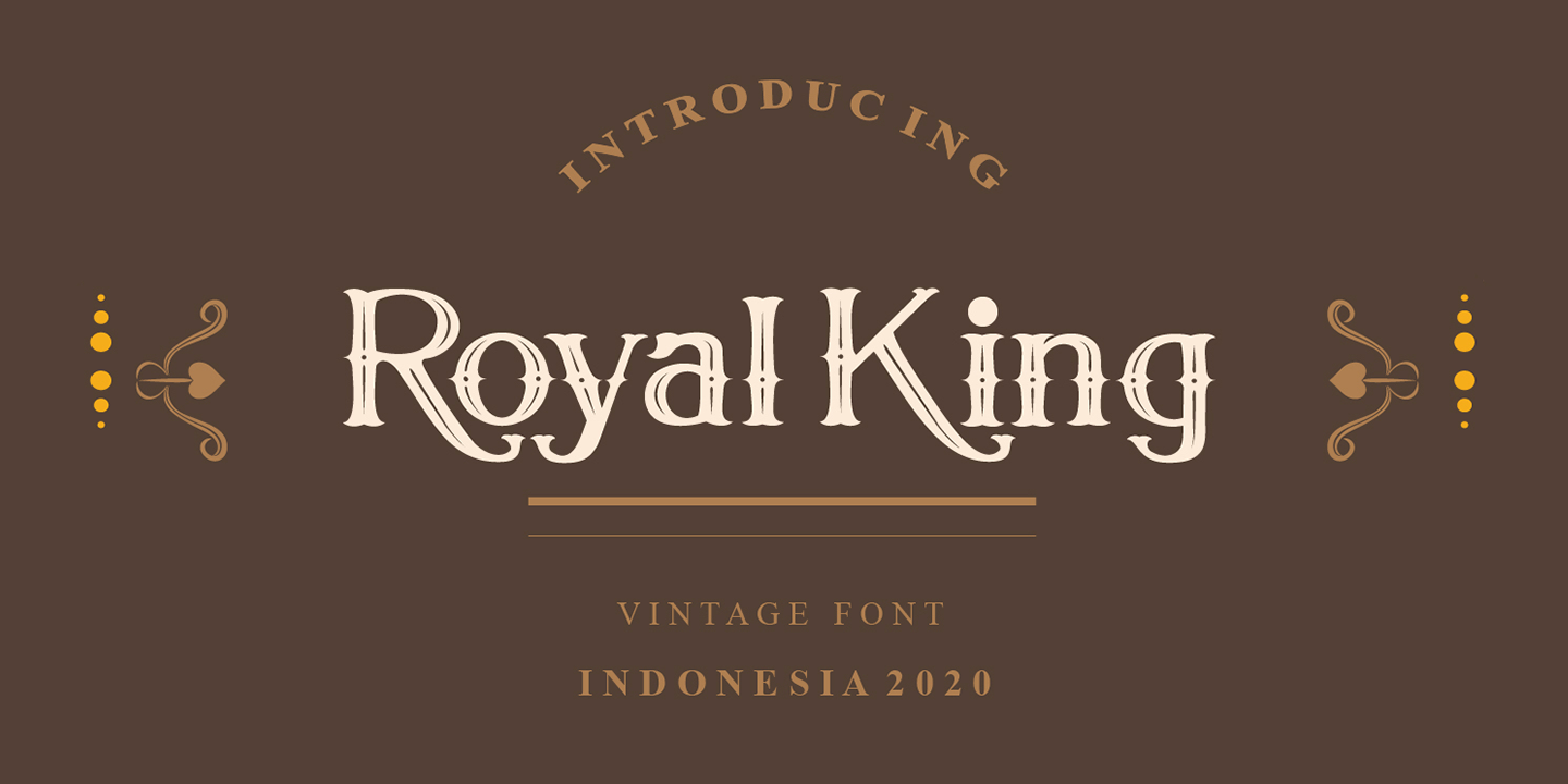 Ejemplo de fuente Royal King